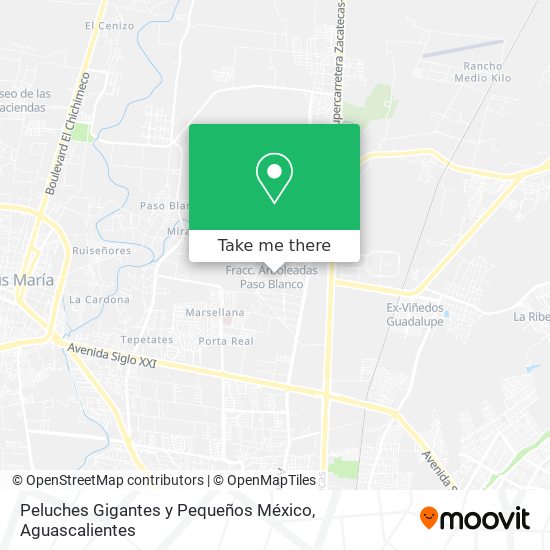Peluches Gigantes y Pequeños México map