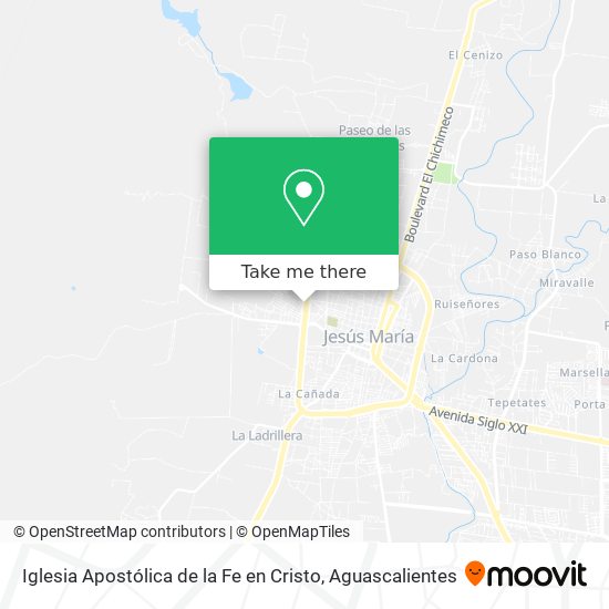 Mapa de Iglesia Apostólica de la Fe en Cristo