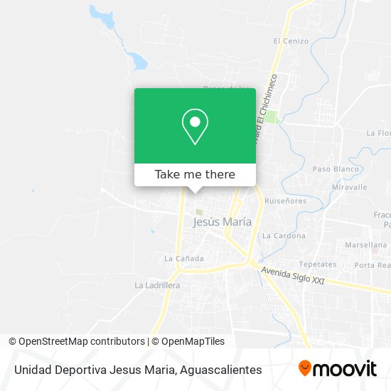Mapa de Unidad Deportiva Jesus Maria