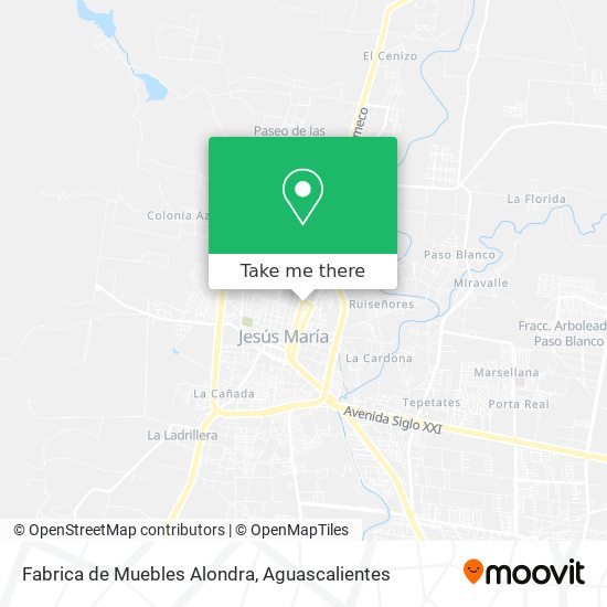 Mapa de Fabrica de Muebles Alondra