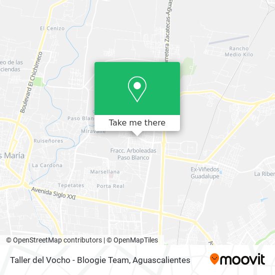 Mapa de Taller del Vocho - Bloogie Team