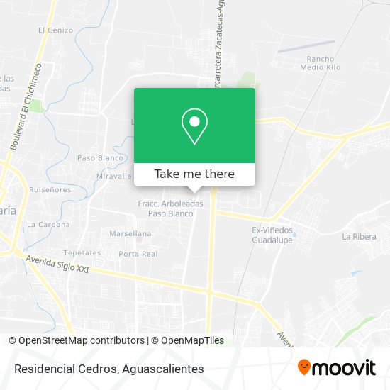 Residencial Cedros map