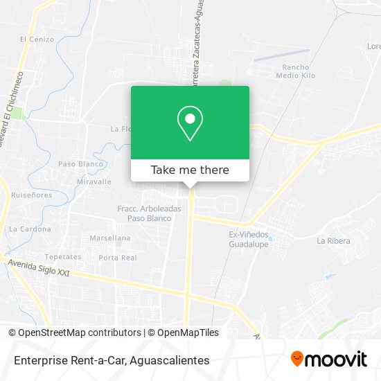 Enterprise Rent-a-Car map