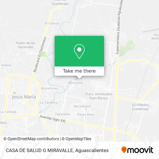 CASA DE SALUD G MIRAVALLE map