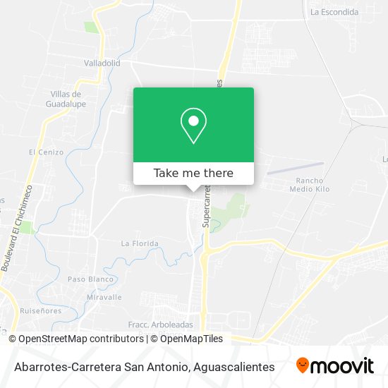 Mapa de Abarrotes-Carretera San Antonio