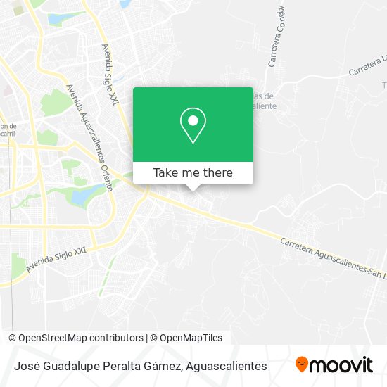 José Guadalupe Peralta Gámez map