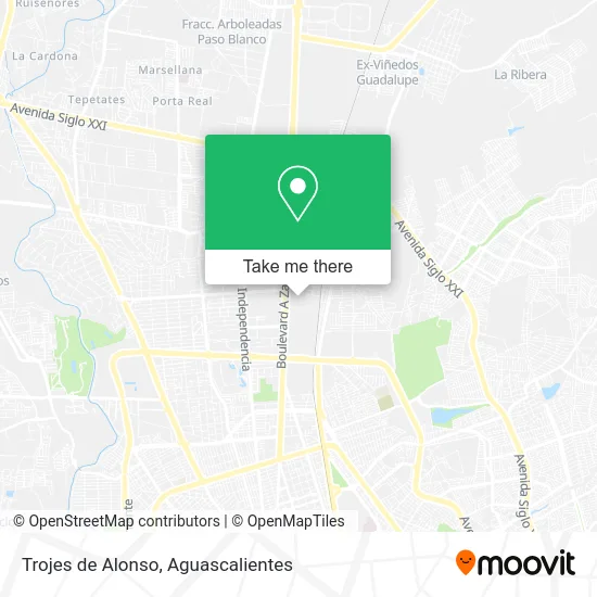 Trojes de Alonso map