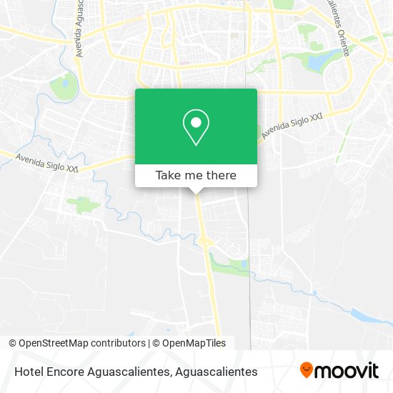 Hotel Encore Aguascalientes map