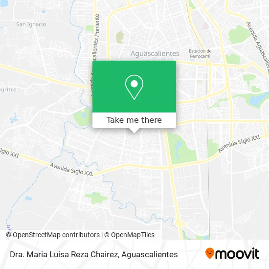 Dra. Maria Luisa Reza Chairez map
