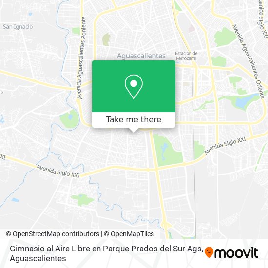 Gimnasio al Aire Libre en Parque Prados del Sur Ags map