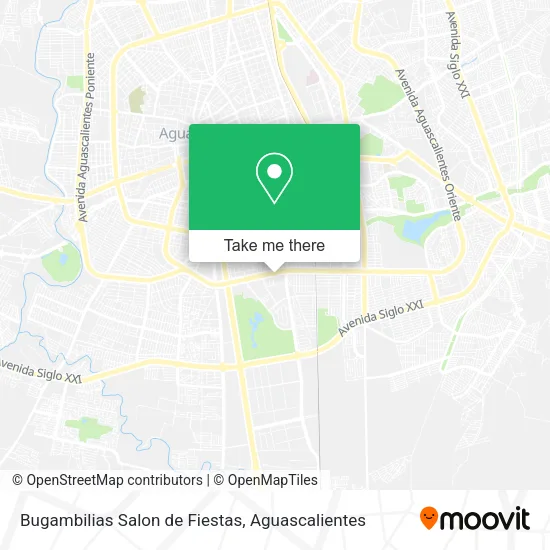 Mapa de Bugambilias Salon de Fiestas