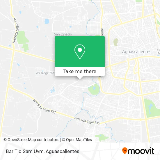 Bar Tio Sam Uvm map