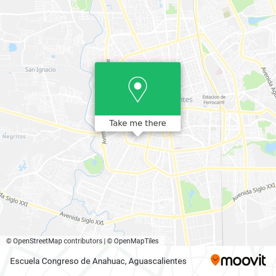 Escuela Congreso de Anahuac map