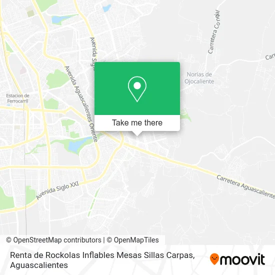 Renta de Rockolas Inflables Mesas Sillas Carpas map