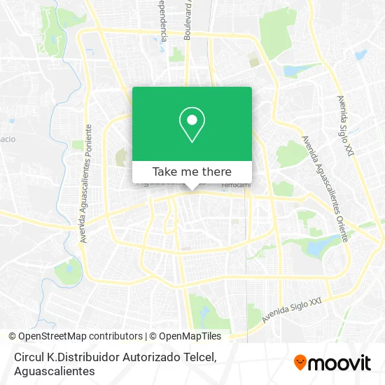 Circul K.Distribuidor Autorizado Telcel map