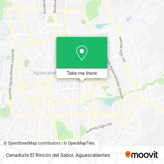Mapa de Cenaduria El Rincón del Sabor