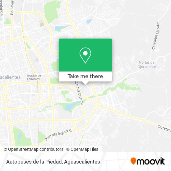 Mapa de Autobuses de la Piedad