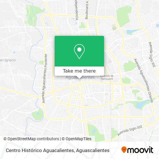 Centro Histórico Aguacalientes map