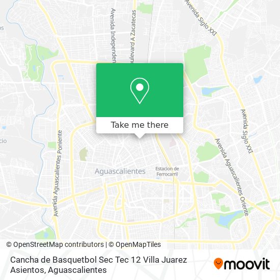 Mapa de Cancha de Basquetbol Sec Tec 12 Villa Juarez Asientos
