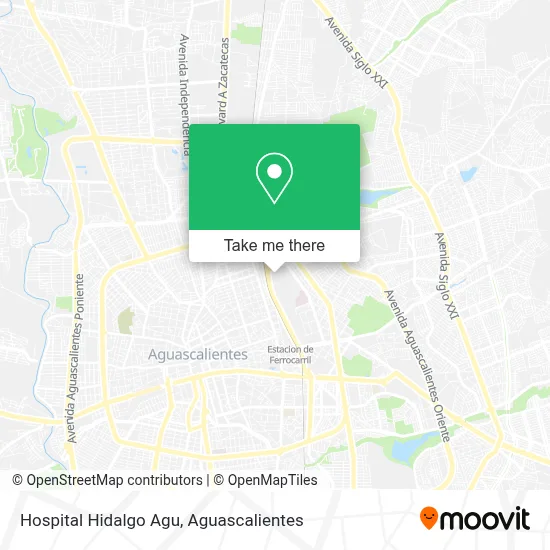 Hospital Hidalgo Agu map