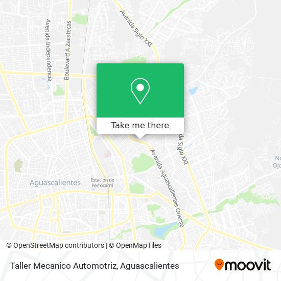 Mapa de Taller Mecanico Automotriz