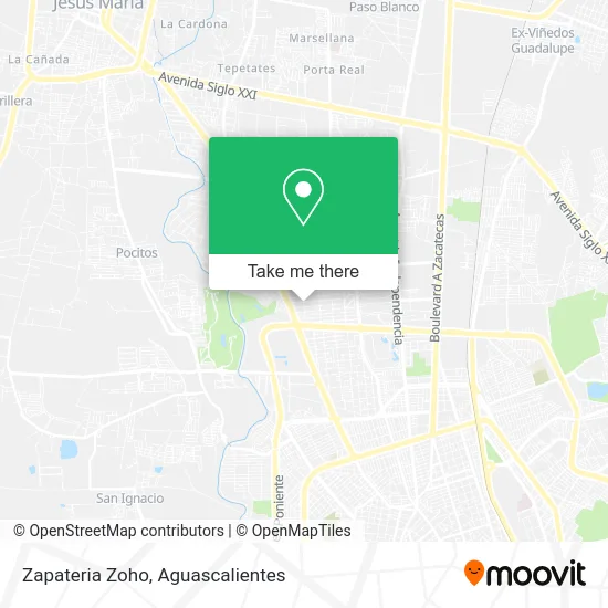 Zapateria Zoho map