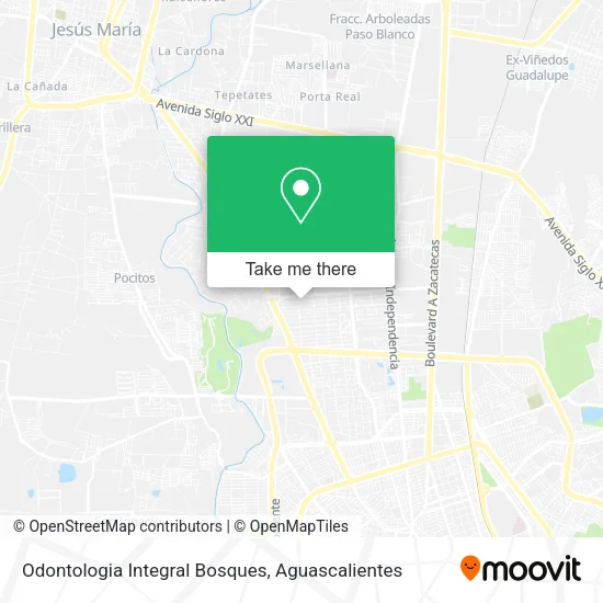 Odontologia Integral Bosques map