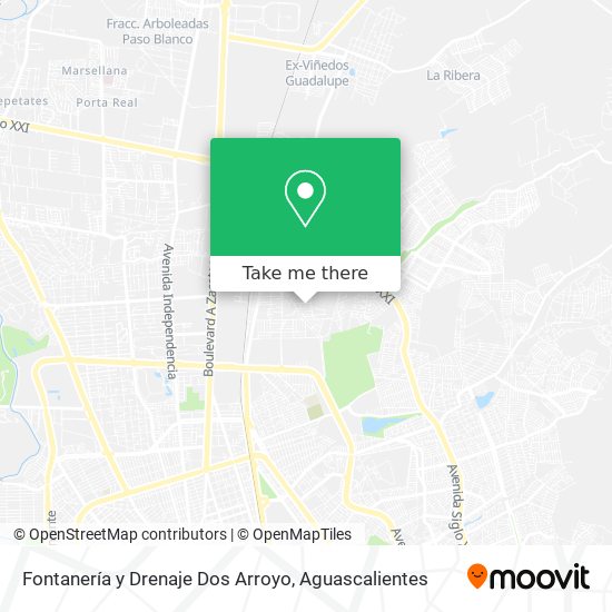 Fontanería y Drenaje Dos Arroyo map