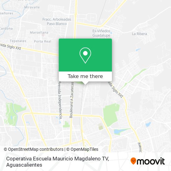 Coperativa Escuela Mauricio Magdaleno TV map