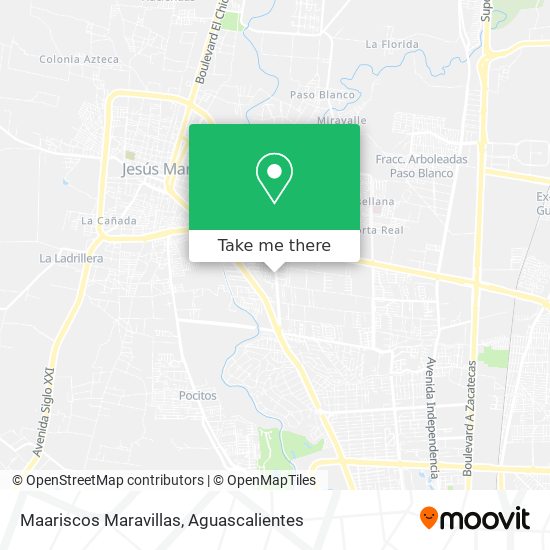 Maariscos Maravillas map