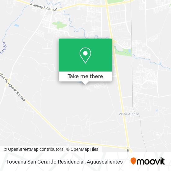 Toscana San Gerardo Residencial map