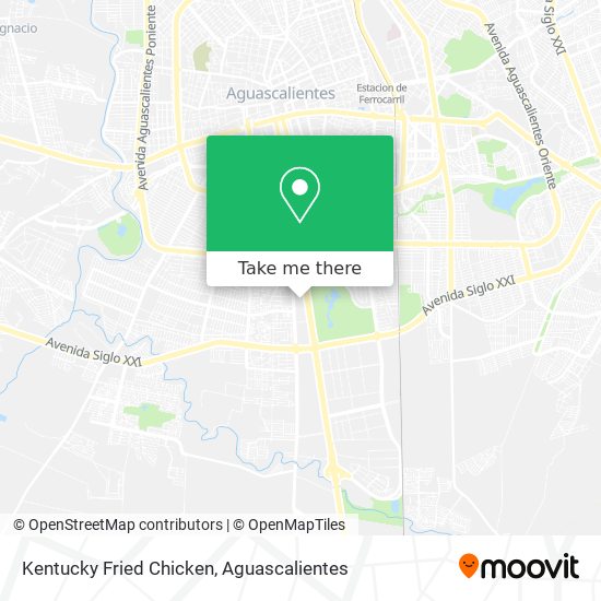 Mapa de Kentucky Fried Chicken