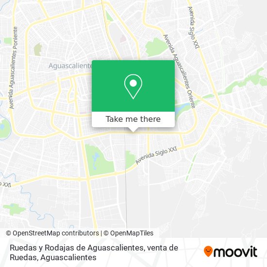Ruedas y Rodajas de Aguascalientes, venta de Ruedas map