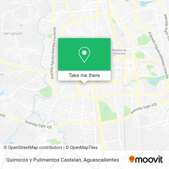 Quimicos y Pulimentos Castelan map