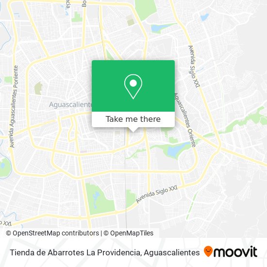 Mapa de Tienda de Abarrotes La Providencia