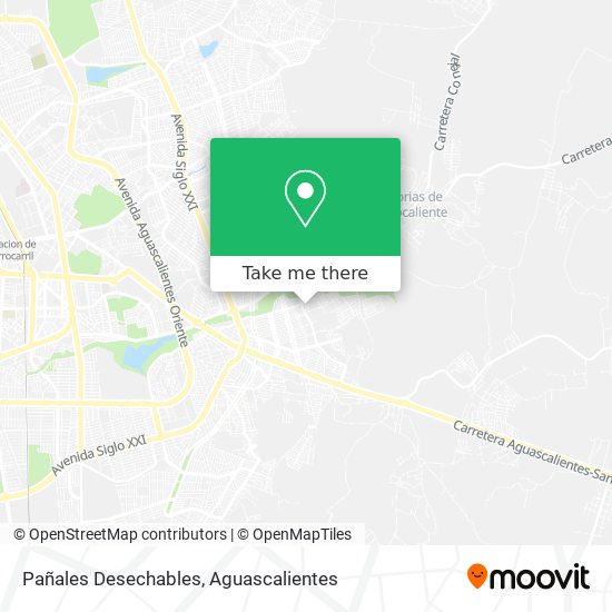 Pañales Desechables map
