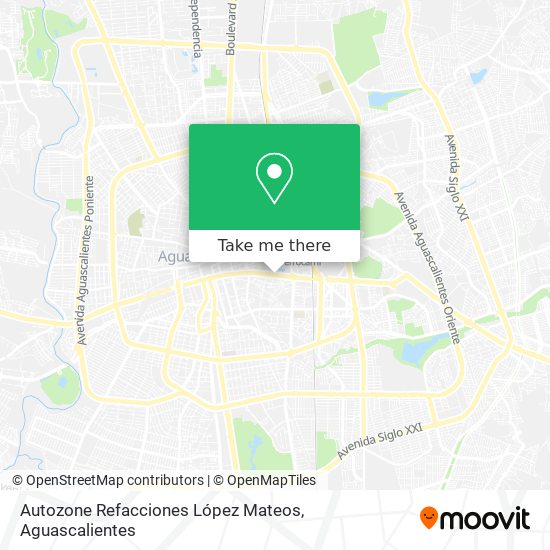 Autozone Refacciones López Mateos map