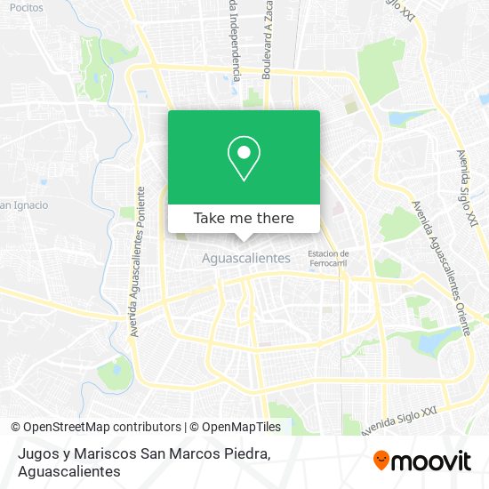 Jugos y Mariscos San Marcos Piedra map