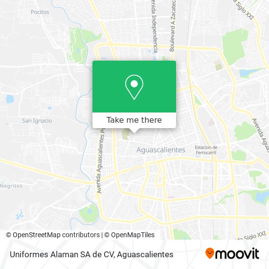 Uniformes Alaman SA de CV map
