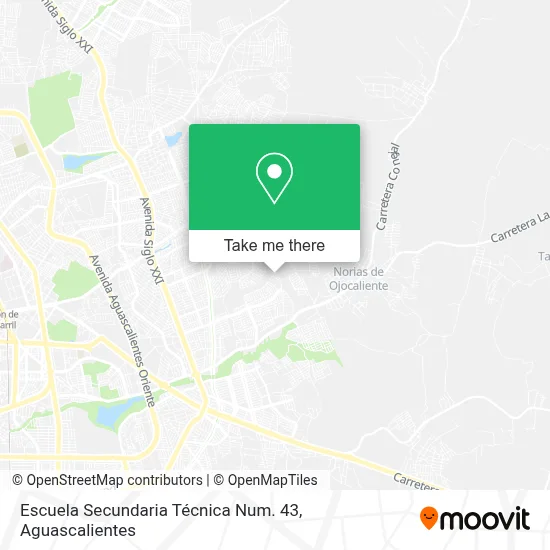 Escuela Secundaria Técnica Num. 43 map