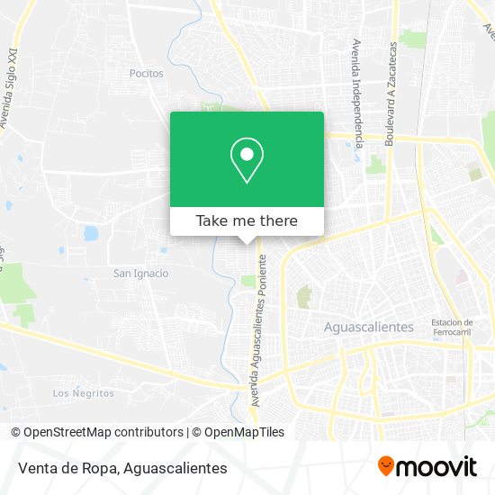 Venta de Ropa map