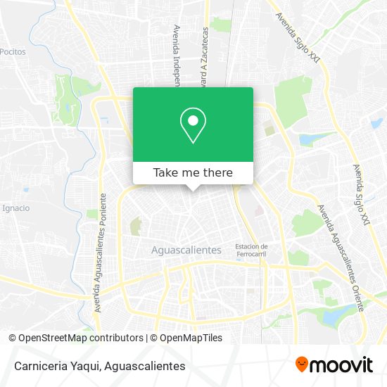 Carniceria Yaqui map