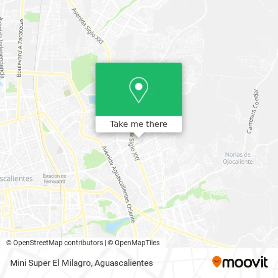 Mini Super El Milagro map
