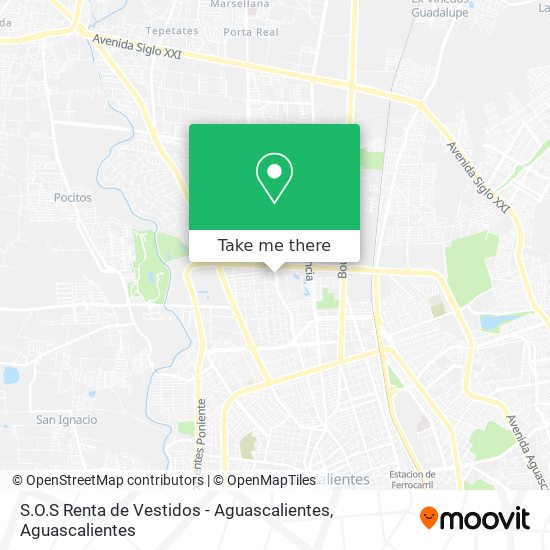 S.O.S Renta de Vestidos - Aguascalientes map