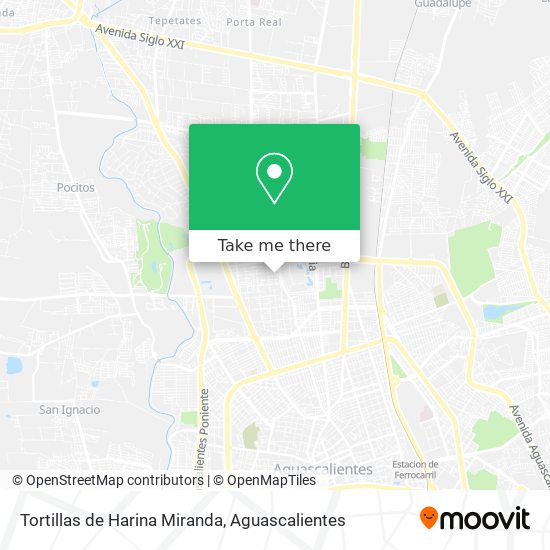 Mapa de Tortillas de Harina Miranda