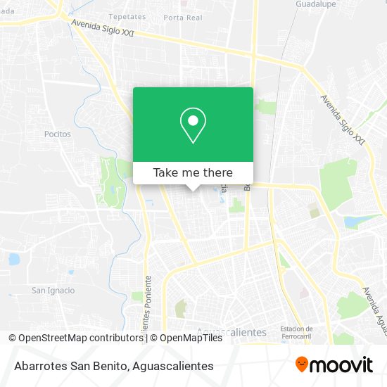 Mapa de Abarrotes San Benito