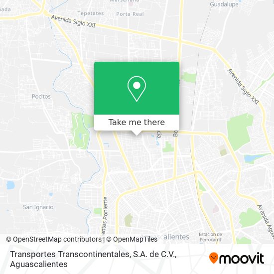 Mapa de Transportes Transcontinentales, S.A. de C.V.