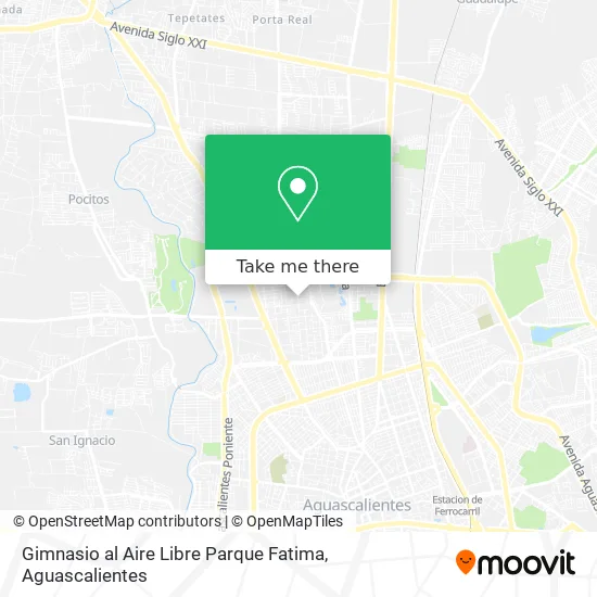 Gimnasio al Aire Libre Parque Fatima map