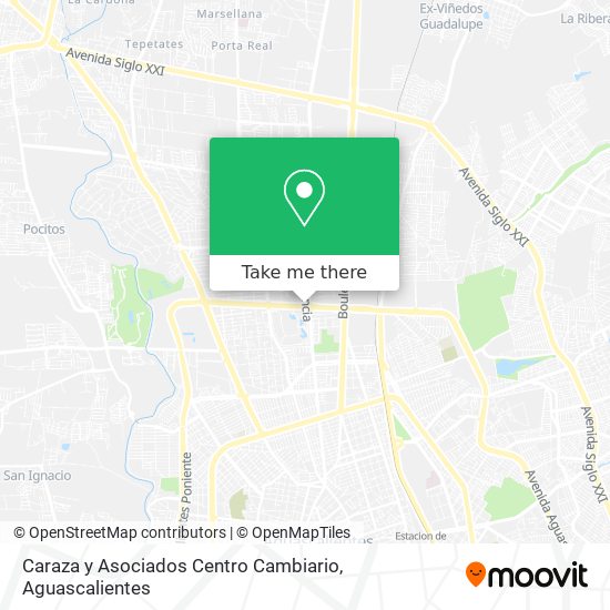Mapa de Caraza y Asociados Centro Cambiario
