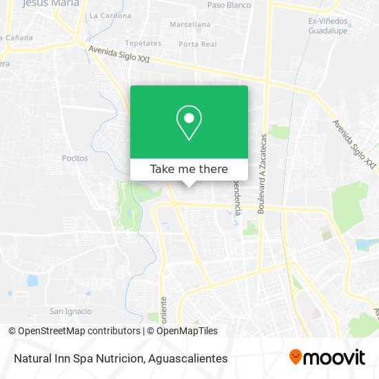 Mapa de Natural Inn Spa Nutricion